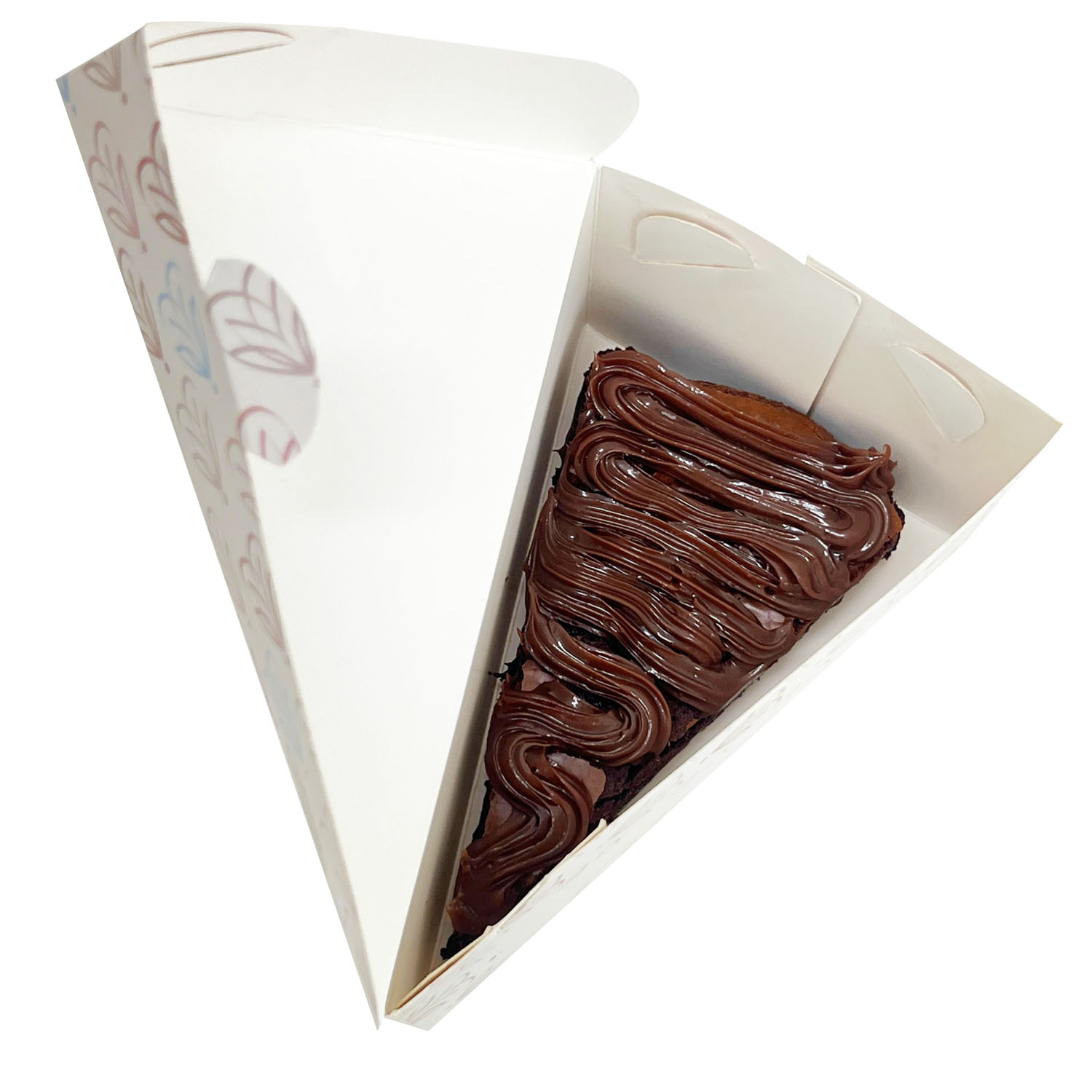 Embalagem Para Bolo Fatia, Cake Box (14 x 9 x 10 cm) s/ berço Personalizada