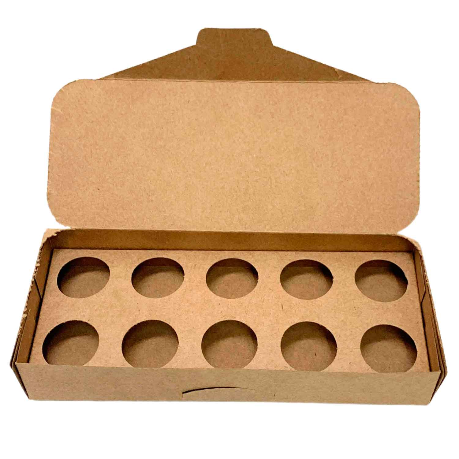 Embalagem p/ Capsula de café c/ Picote e Berço (19,3 x 8 x 3,2 cm) Kraft Lisa