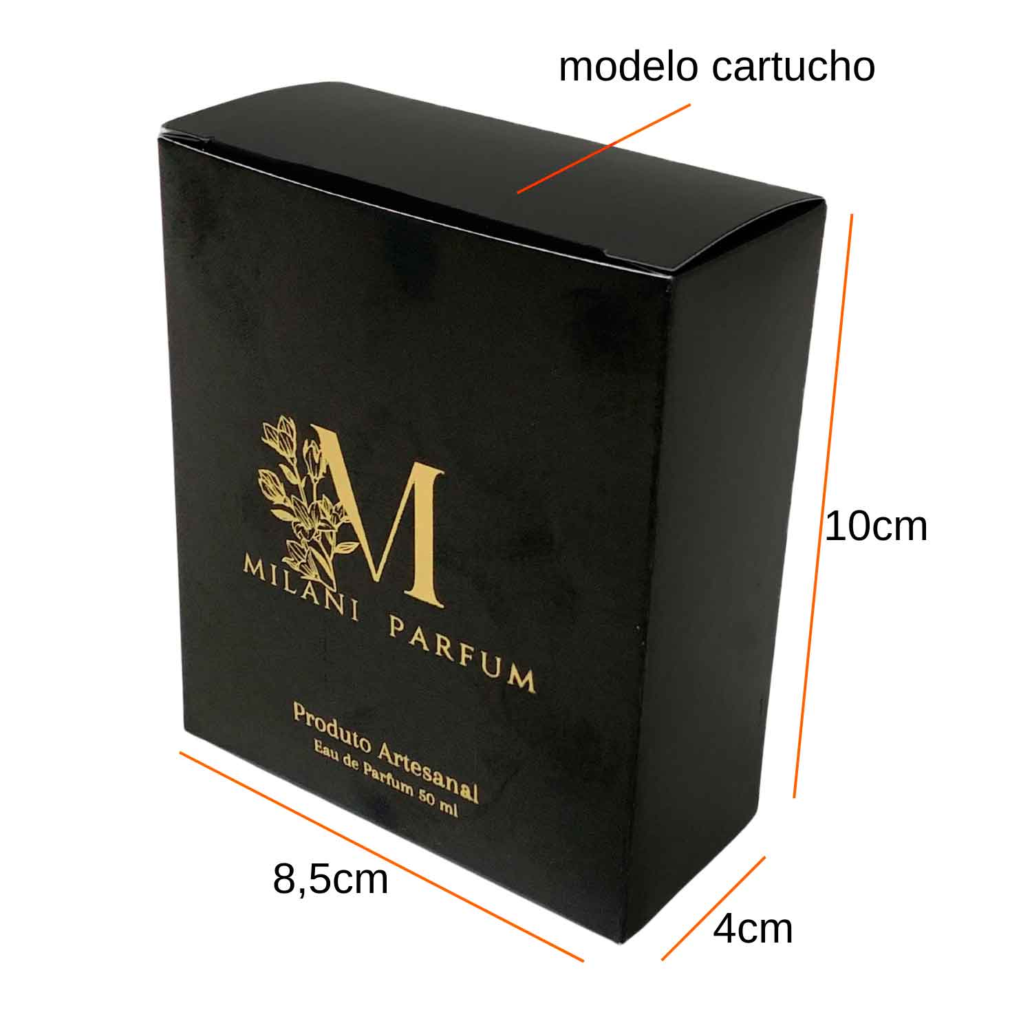 Embalagem Para Perfume (8,5 x 4 x 10 cm) Personalizada