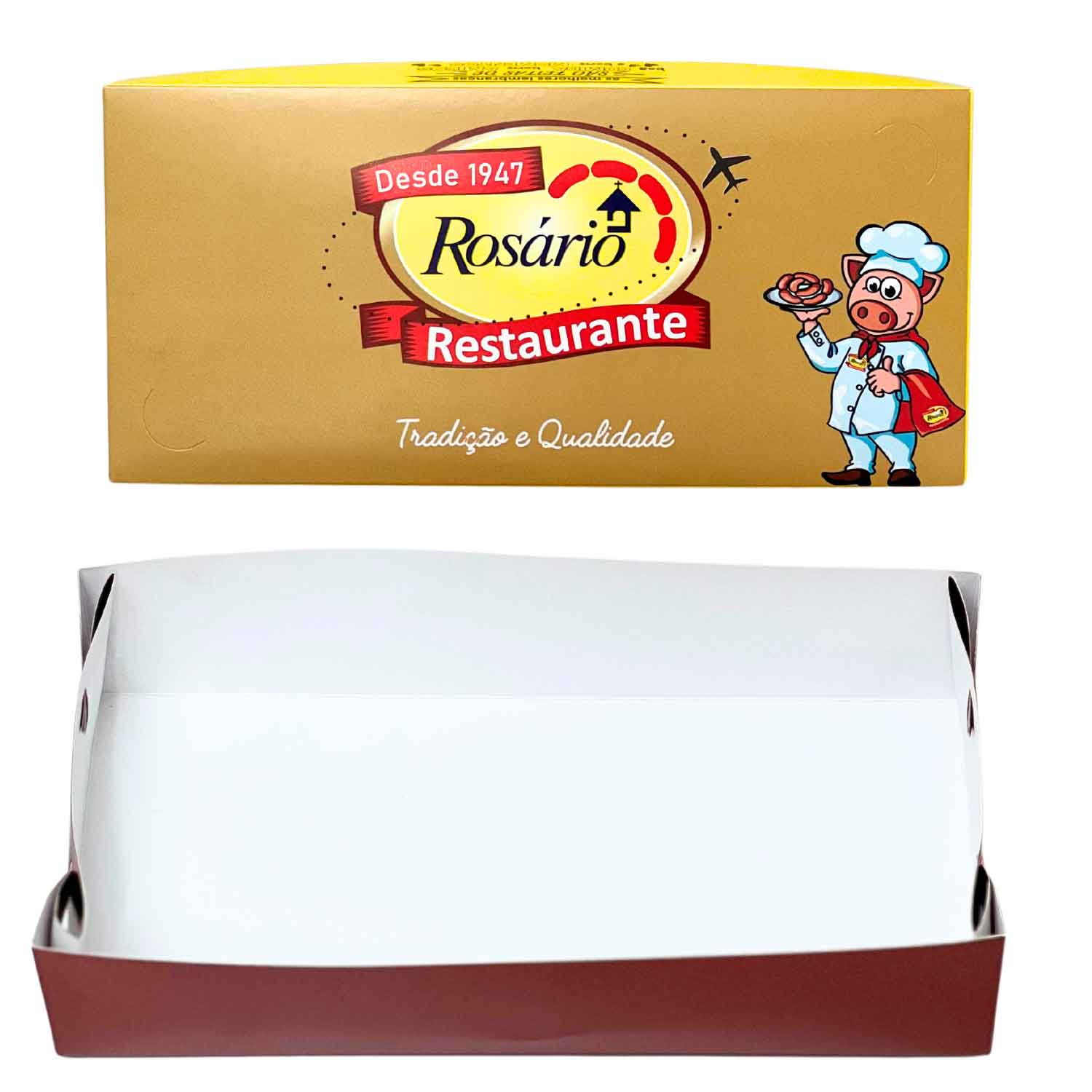 Caixa Baguete Fundo e Tampa Encaixavel (24 x 11 x 6 cm) Personalizada