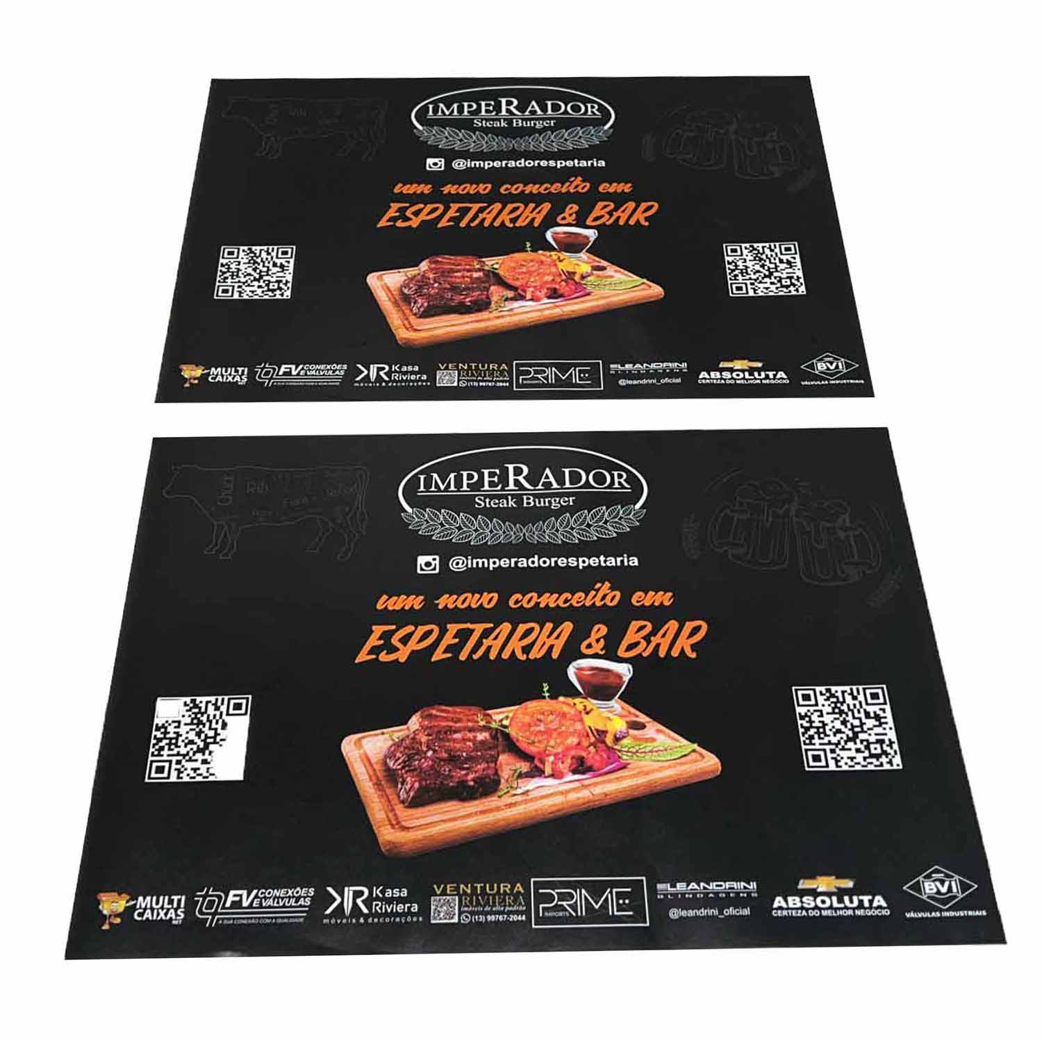 Papel Jogo Americano offset 80g (35 x 27 cm) Personalizado