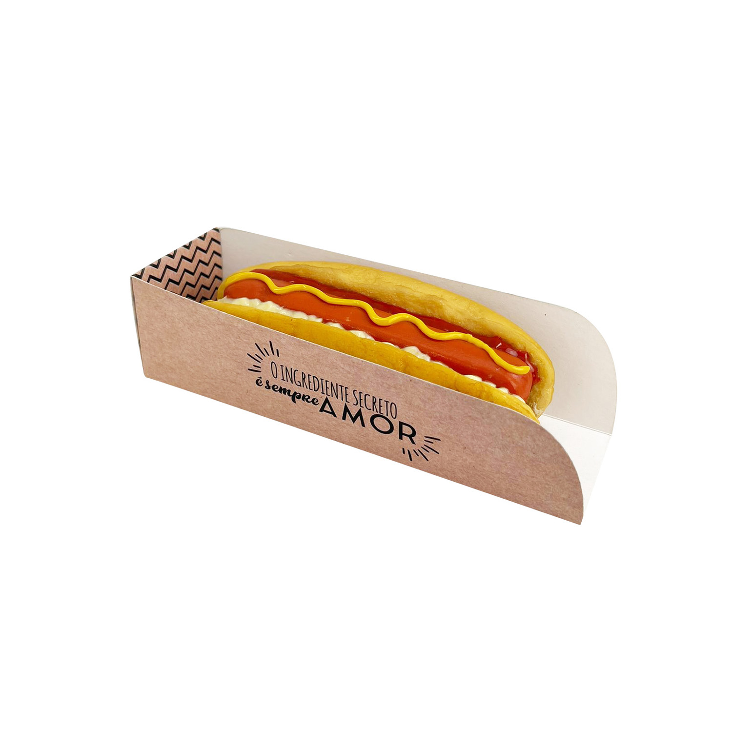 Embalagem Para Hot dog  (15 x 5,8 x 4,8 cm) Personalizada