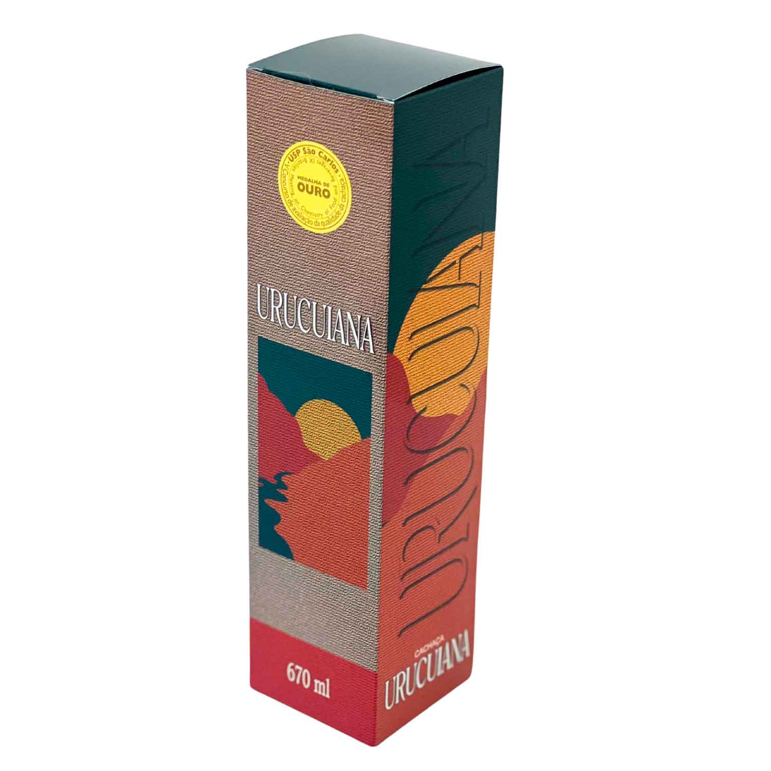 Caixa Para Garrafa de Cachaça (7,4 x 7,2 x 28,5 cm) Personalizada