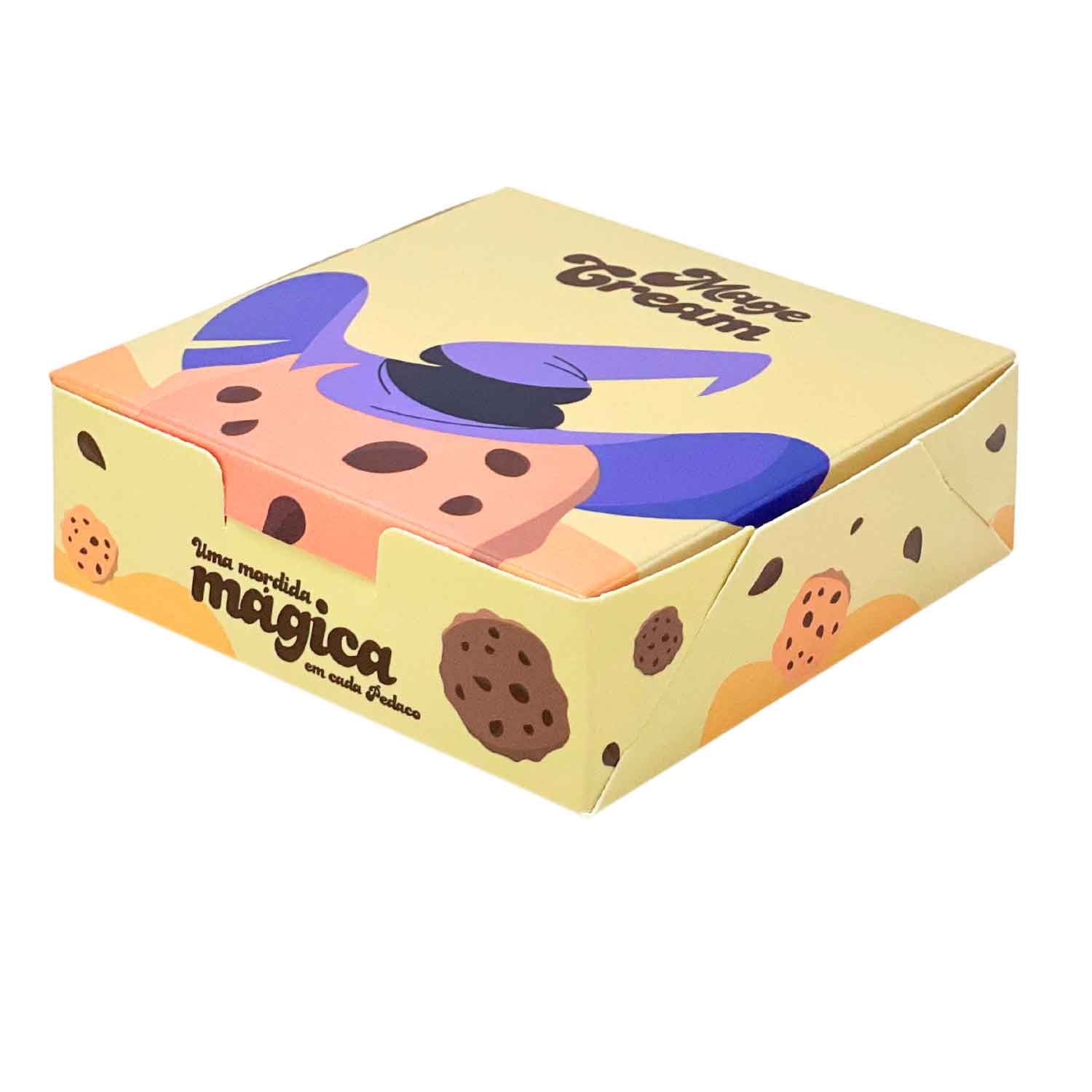 Embalagem Para Cookie (9,5 x 9,5 x 3 cm) Personalizada