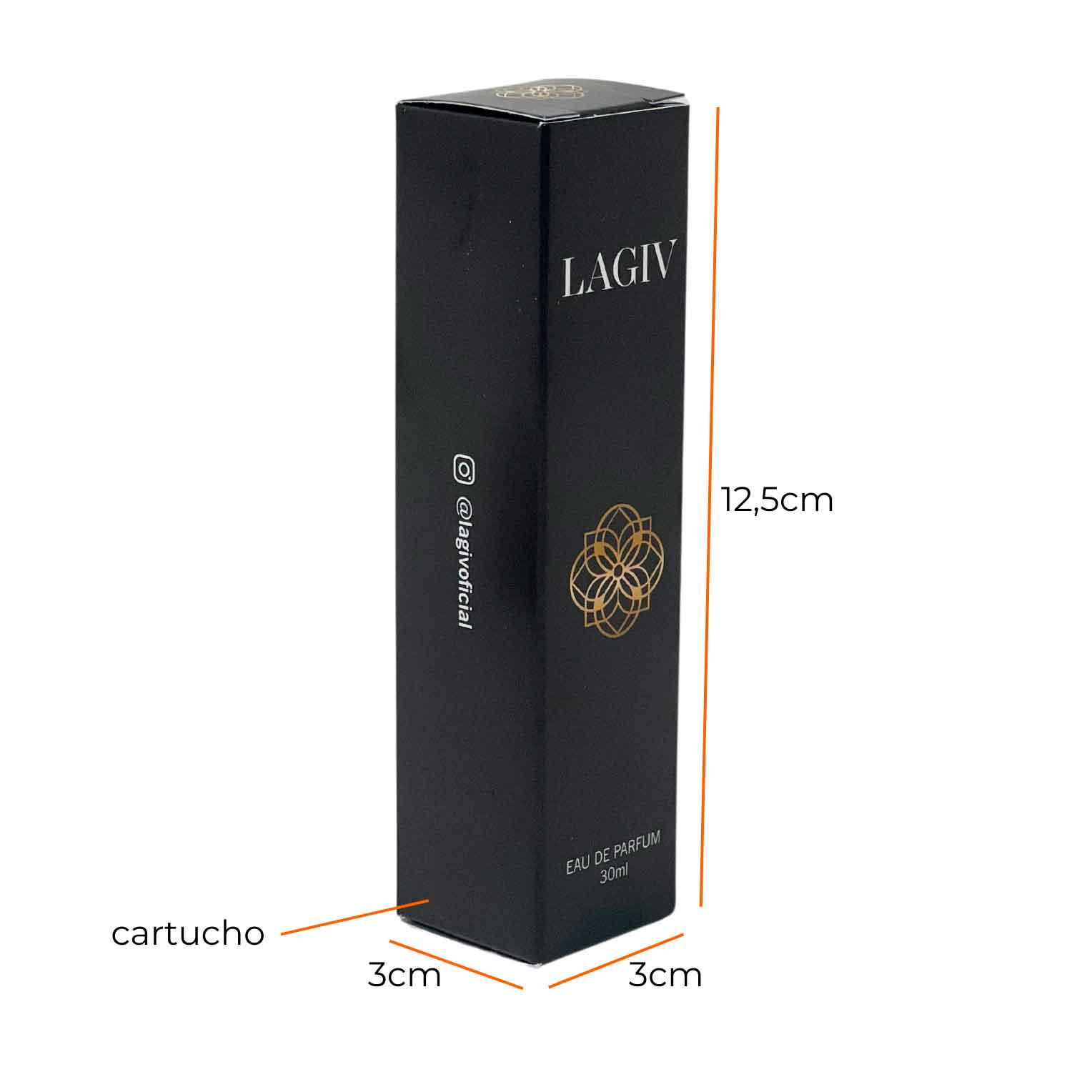 Embalagem para Perfume (3 x 3 x 12,5 cm) Personalizada