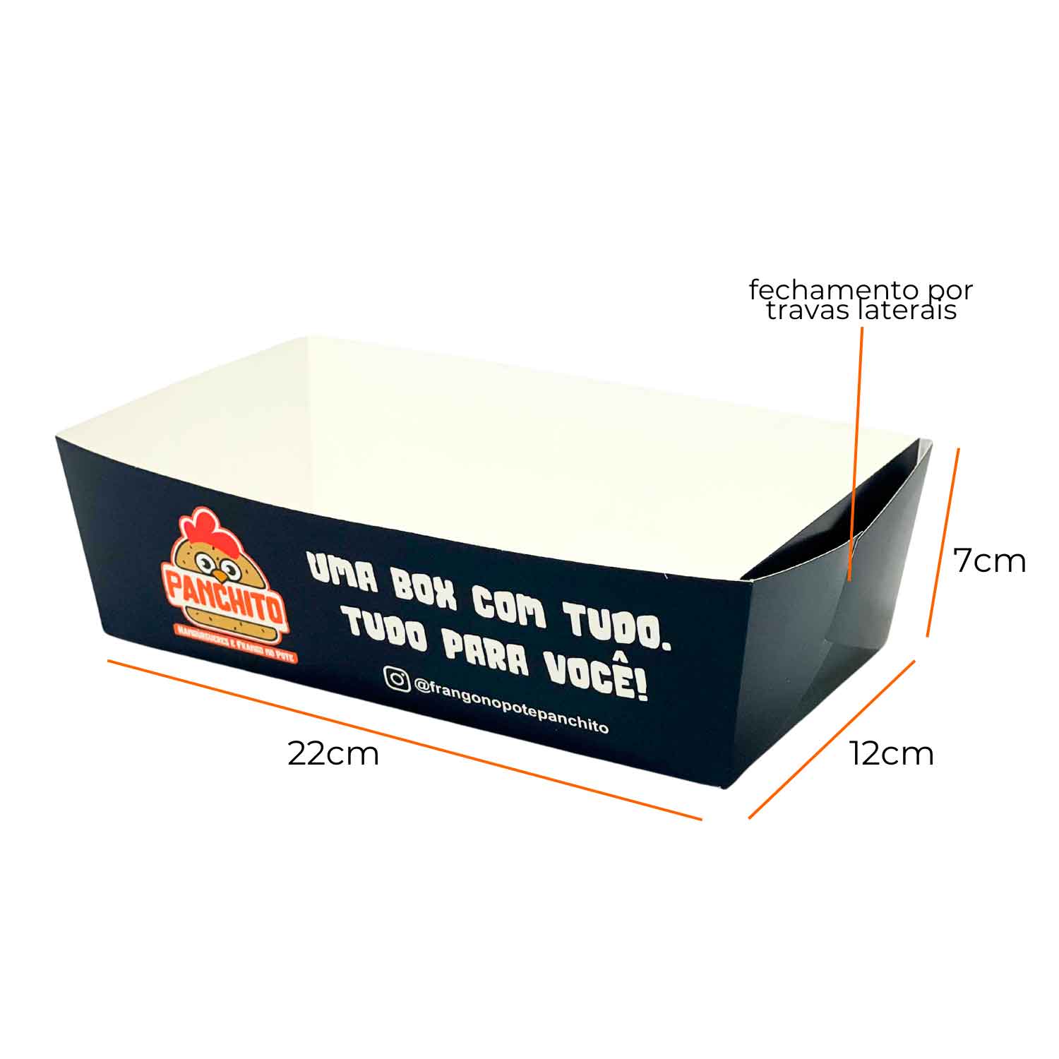 Embalagem Bandeja Multiuso (22 x 12 x 7 cm) Personalizada