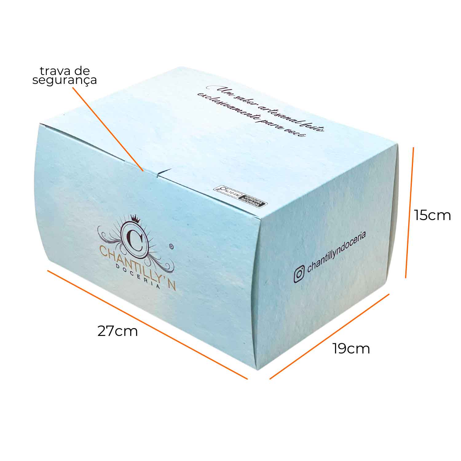 Caixa Para Bolo (27 x 19 x 15 cm) Personalizada