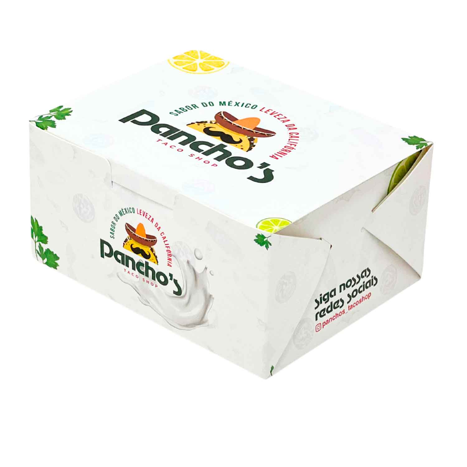 Embalagem Caixa Para Delivery Antivazamento (14 x 11 x 7 cm) Personalizada