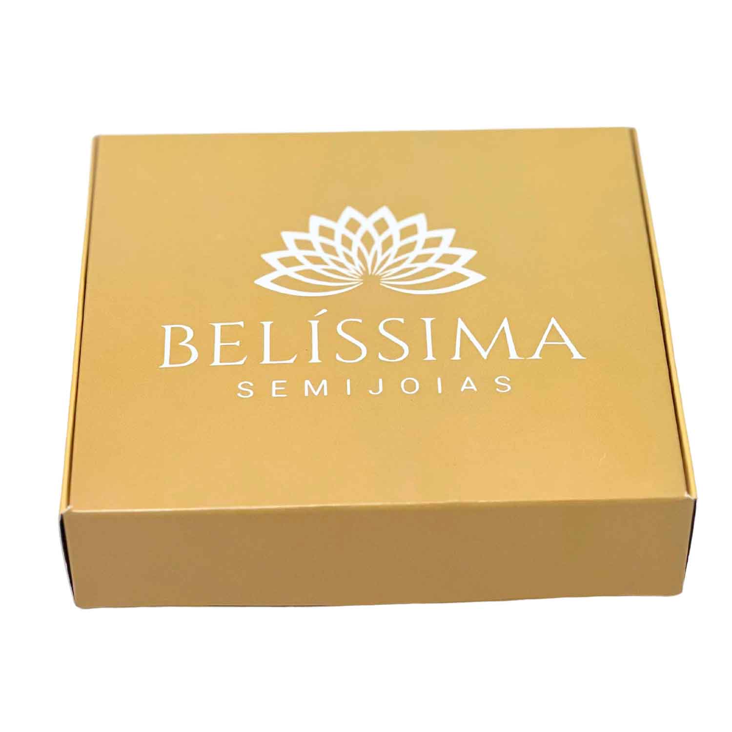 Embalagem Caixa Para Semi Joias  (15 x 14 x 3,5 cm) Personalizada