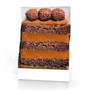 Embalagem base p/ Fatia Slice Cake laminada (10 x 2,5 x 13 cm ) -100 unidades