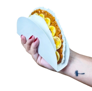 Caixa p/ Pastel, Tapioca, Bubble, Waffle (20 x 2,5 x 7,5 cm) - 100 unidades