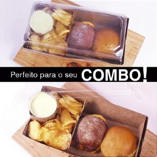 Embalagem Forneavel Delivery (600 ml) Bandeja e tampa Plastico - 50 unidades