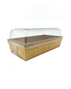 Embalagem Forneavel Delivery (600 ml) Bandeja e tampa Plástico - 100 unidades