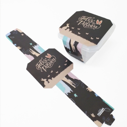 Cinta Para Bolo no Pote Páscoa (30,5 x 8 cm) - 100 unidades