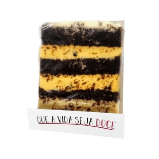 Embalagem base p/ Fatia Slice Cake laminada (10 x 2,5 x 13 cm ) -100 unidades