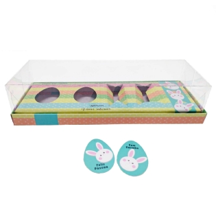 Caixa Kit Confeiteiro para Ovos de Páscoa 100gr Tie Dye - 5 Unidades