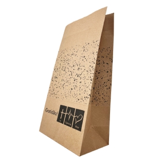 Saco Kraft Delivery (18 x 10 x 36 cm) Gratidão - 100 Unidades