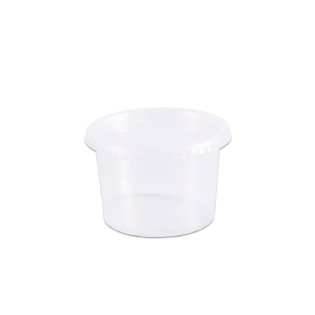 Pote Redondo C/ Tampa 500ML PraFesta - 24 Unidades