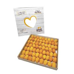 Caixa p/ até 100 Docinhos ou Salgadinhos MT206 (33,5 x 32 x 4 cm) - 25 unidades