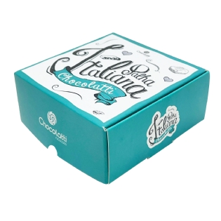 Embalagem para Palha Italiana (9 x 9 x 4 cm) Personalizada