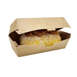 Embalagem Baguete Hot Dog Junior, Sanduíche (16,5 x 6 x 6,5 cm) - 100 Unidades