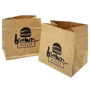 Saquinho Kraft Pequenas Porções 80gr (8,5 x 6 x 8,5) Personalizado