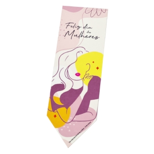 Marcador de Pagina Feliz Dia Das Mulheres (12,5 x 4 cm) - 50 Unidades