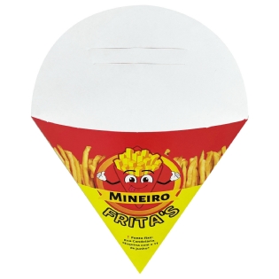 Cone c/ suporte de molho Grande -  Personalizado