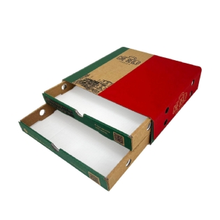 Caixa dupla p/ Pizza Gaveta (35 x 35 x 8,5 cm) Empastada Personalizada