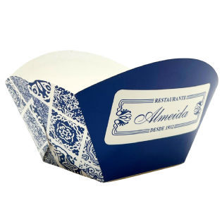 Embalagem Caixa Barca para Porções (7,7 x 6 x 8 cm) Personalizada
