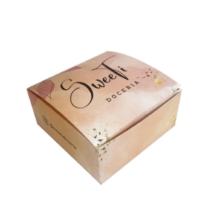 Caixa brigadeiro p/ 4 doces c/ berço Personalizada