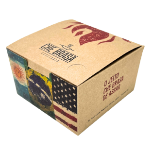 Embalagem Lanche Gourmet Empilhavel (11,5 x 11,5 x 7 cm) Personalizada