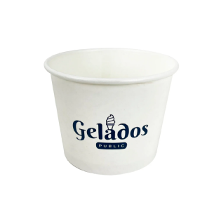 Pote Papel Descartável 350 Ml s/ tampa Personalizado