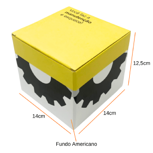 Embalagem Para peças empastada (14 x 14 x 12,5 cm) Personalizada