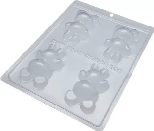 Forma de Chocolate Acetato Urso Pequeno BWB - 1 Unidade