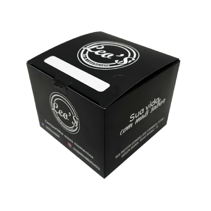 Embalagem Para Lanche Gourmet Plus Empilhavel (12,5 x 12,5 x 9 cm) Personalizada