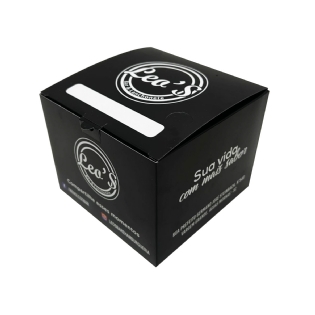 Embalagem Para Lanche Gourmet Plus empilhável, personalizada para delivery de lanches.