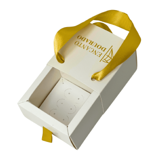 Embalagem Gaveta Para Bijuteria c/ Alça (6 x 6 x 4 cm) Personalizada