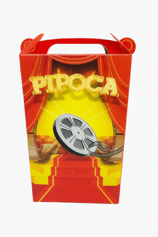 Caixa Cesta de Pipoca Cinema - 100 unidades