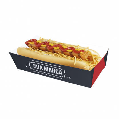 Embalagem Hot Dog (26 x 7 x 5,6 cm) Personalizada