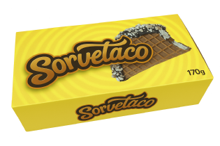 Embalagem para sorvete (16,3 x 8 x 4 cm) Laminação intena e externa Personalizado
