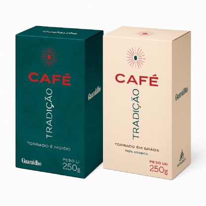 Embalagem Caixa p/ Café grão (12 x 7,5 x 18 cm) Personalizada