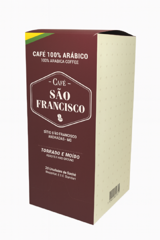 Embalagem Caixa p /Café 20 saches Personalizada