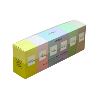 Embalagem Para Kit de 6 Cosmetico (23 x 4,7 x 8 cm) Personalizada