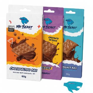 Embalagem Para Barra de Chocolate c/ Gancheira (7,5 x 1 x 15 cm) Personalizada