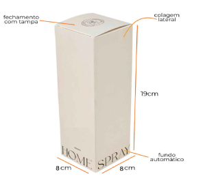 Embalagem para Vela (8 x 8 x 19 cm) Personalizada