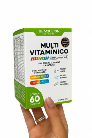 Embalagem para Suplemento (7 x 7 x 12 cm) Personalizada