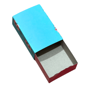 Embalagem Para Brigadeiro, Docinhos Floral Azul (12,3 x 8,3 x 3,5 cm) - 100 unidades