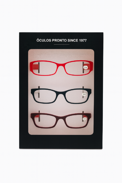 Embalagem para óculos com visor de acetato (25 x 18 x 3 cm) c/ berço Personalizado