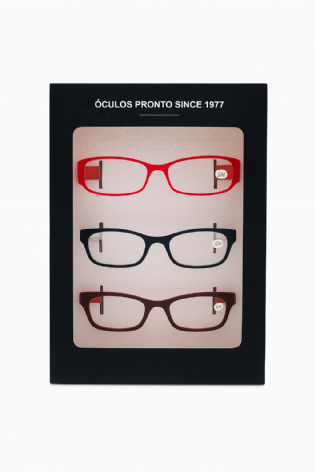 Embalagem para óculos com visor de acetato (25 x 18 x 3 cm) c/ berço Personalizado